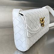 Okify Bottega Veneta Mini Andiamo Bag In White 21.5x13.5x4.5cm  - 3