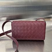 Okify Bottega Veneta Mini Andiamo Bag In Red 21.5x13.5x4.5cm  - 2