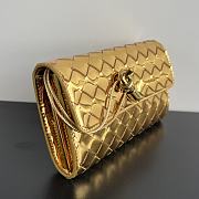 Okify Bottega Veneta Andiamo Wallet In Gold 19x11.5x3cm - 4