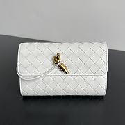 Okify Bottega Veneta Andiamo Wallet In White 19x11.5x3cm - 1