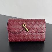 Okify Bottega Veneta Andiamo Wallet In Red 19x11.5x3cm - 1