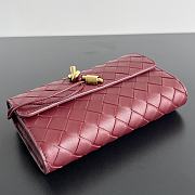 Okify Bottega Veneta Andiamo Wallet In Red 19x11.5x3cm - 4