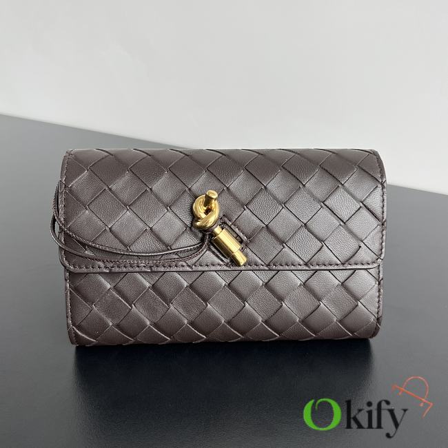 Okify Bottega Veneta Andiamo Wallet In Fondant 19x11.5x3cm - 1