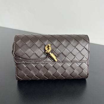 Okify Bottega Veneta Andiamo Wallet In Fondant 19x11.5x3cm