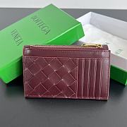 Okify Bottega Veneta Andiamo Zippered Card Case In Red 14x8.5x2cm  - 2