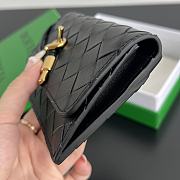 Okify Bottega Veneta Zippered Card Case In Black 14x8.5x2cm  - 6