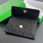 Okify Bottega Veneta Zippered Card Case In Black 14x8.5x2cm  - 2