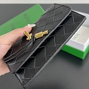 Okify Bottega Veneta Zippered Card Case In Black 14x8.5x2cm  - 3