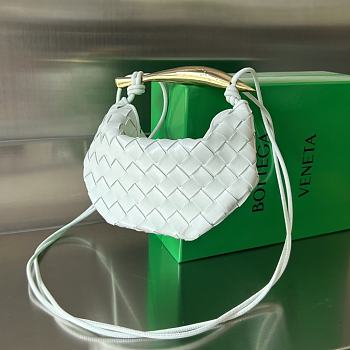 Okify Bottega Veneta Baby Sardine Bag In White 20x12x2.5cm