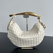 Okify Bottega Veneta Sardine Chain Bag In White 33x20x4cm - 1