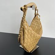 Okify Bottega Veneta Sardine Chain Bag In Brown 33x20x4cm - 5