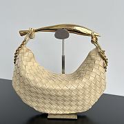 Okify Bottega Veneta Sardine Chain Bag In Cream 33x20x4cm - 1