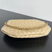 Okify Bottega Veneta Sardine Chain Bag In Cream 33x20x4cm - 5