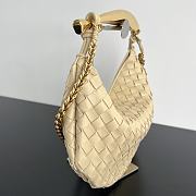 Okify Bottega Veneta Sardine Chain Bag In Cream 33x20x4cm - 4