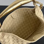 Okify Bottega Veneta Sardine Chain Bag In Cream 33x20x4cm - 3