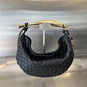 Okify Bottega Veneta Sardine Chain Bag In Black 33x20x4cm - 1