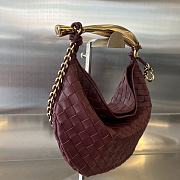 Okify Bottega Veneta Sardine Chain Bag In Red 33x20x4cm - 4