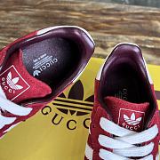 Okify Gucci x Adidas Gazelle Red Sneakers EU35-40  - 3