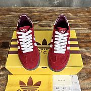 Okify Gucci x Adidas Gazelle Red Sneakers EU35-40  - 2