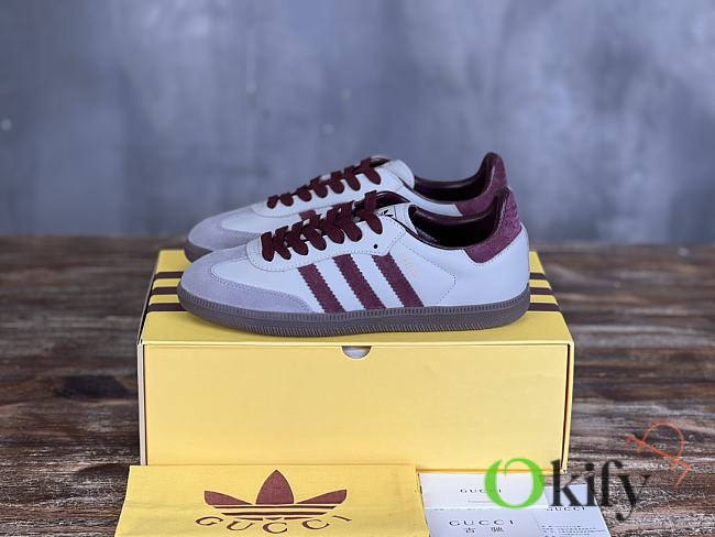 Okify Gucci x Adidas Gazelle Cherry Red Sneakers EU35-40  - 1