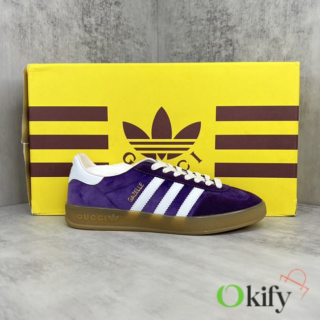 Okify Gucci x Adidas Gazelle Purple Sneakers EU35-40 21529 - 1