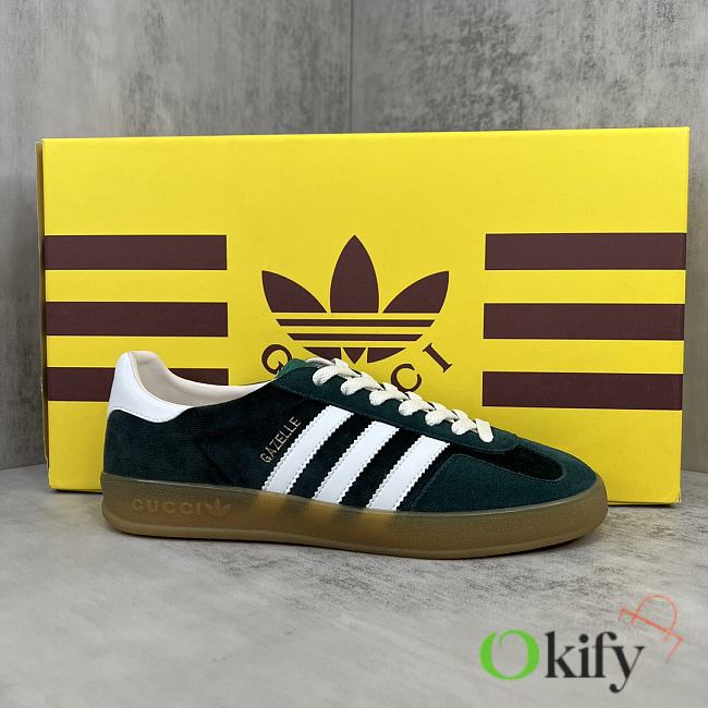 Okify Gucci x Adidas Gazelle Dark Green Sneakers EU35-46 21530 - 1