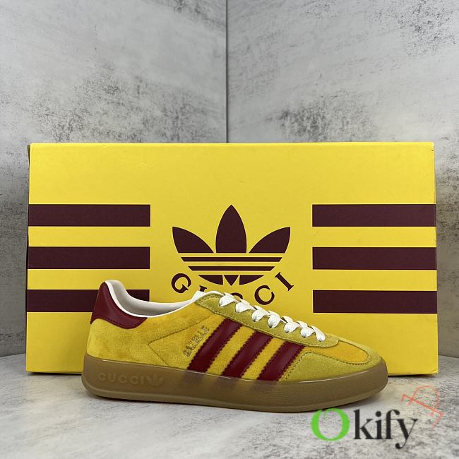 Okify Gucci x Adidas Gazelle Yellow Sneakers EU35-46 21535 - 1