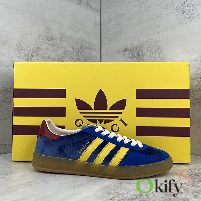 Okify Gucci x Adidas Gazelle Blue Sneakers EU35-46 21542 - 1