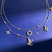 Okify Louis Vuitton Monogram Silver/Gold Necklace  - 5