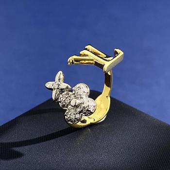 Okify Louis Vuitton Flower Gold Ring 