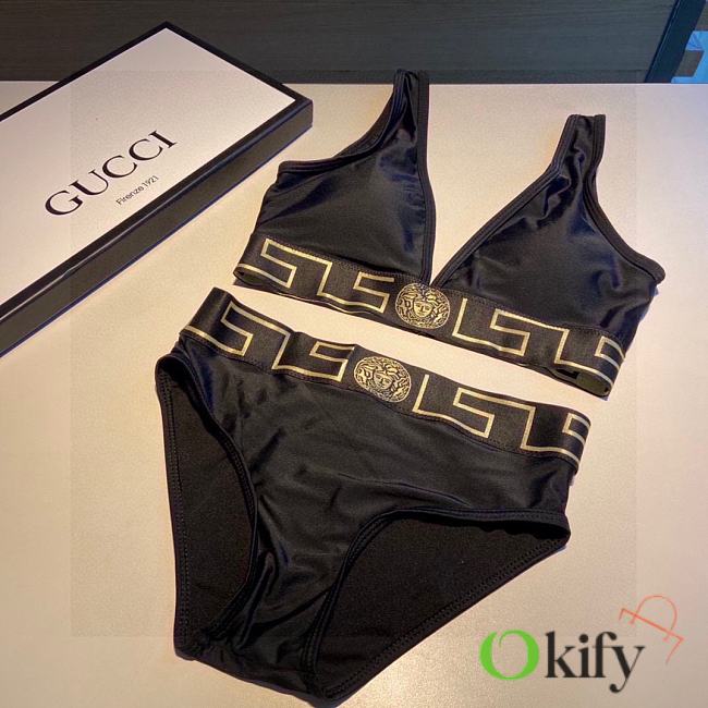 Okify Versace Border Black Bikini SML  - 1