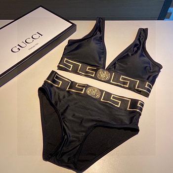 Okify Versace Border Black Bikini SML 