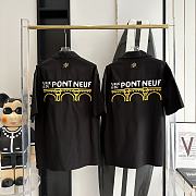 Okify Louis Vuitton Black Short Sleeves Shirt With Tower S-XL  - 2