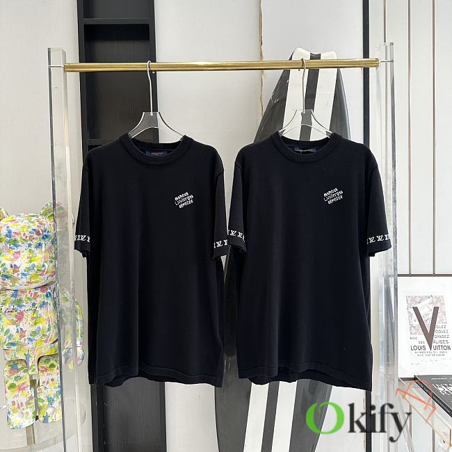 Okify Louis Vuitton Black T-shirt S-XL 21563 - 1