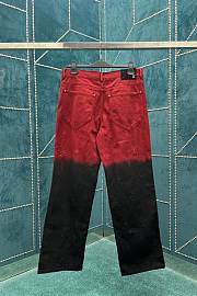 Okify Louis Vuitton Red And Black Jeans S-XL  - 4