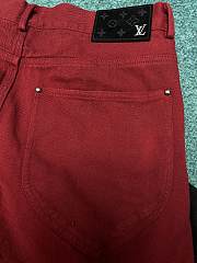 Okify Louis Vuitton Red And Black Jeans S-XL  - 2