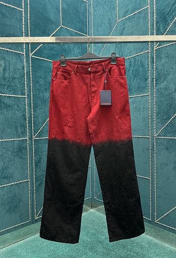 Okify Louis Vuitton Red And Black Jeans S-XL 