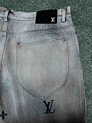 Okify Louis Vuitton Blue And Black Jeans  - 4