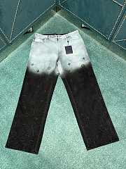 Okify Louis Vuitton Blue And Black Jeans  - 2