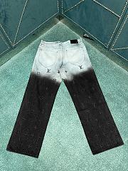 Okify Louis Vuitton Blue And Black Jeans  - 1