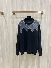 Okify Louis Vuitton Black And Grey Sweater  - 1