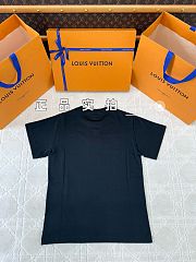 Okify Louis Vuitton Neon Letter Black T-shirt SML  - 2