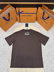 Okify Louis Vuitton Brown T-shirt S-XL  - 2