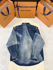 Okify Louis Vuitton Blue Denim Jacket S-XL 21575 - 5