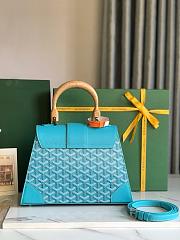Okify Goyard Saigon PM Bag In Blue 28x20x12cm - 2