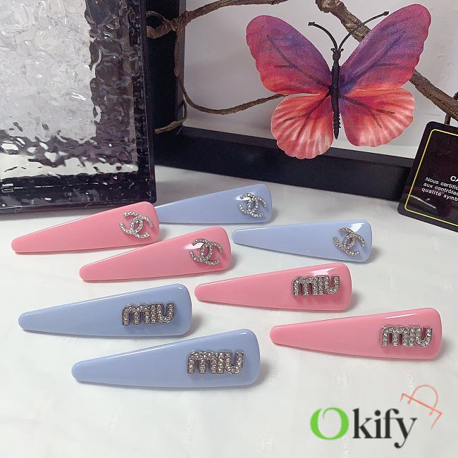 Okify CC/MiuMiu 1 Pair Of Hair Clips 21582 - 1