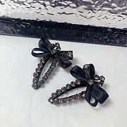 Okify CC 1 Pair Of Black Bow Hair Clips 21584 - 1