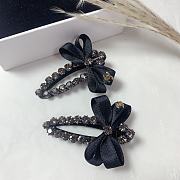 Okify CC 1 Pair Of Black Bow Hair Clips 21584 - 2