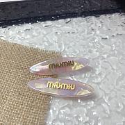 Okify MiuMiu A Pair Of Pink Bling Hair Clip  - 2