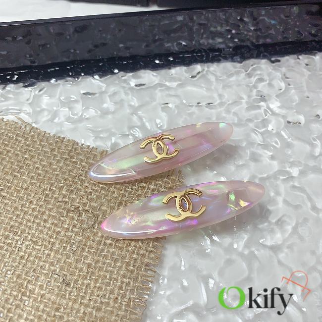 Okify CC A Pair Of Pink Bling Hair Clip  - 1